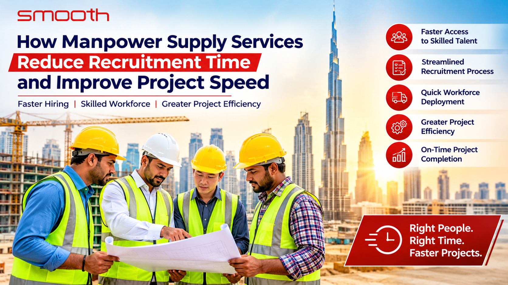 How Manpower Supply Services Reduce Recruitment Time and Improve Project Speed